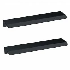 2 X Venice Matt Black Small Pull Handles 150mm