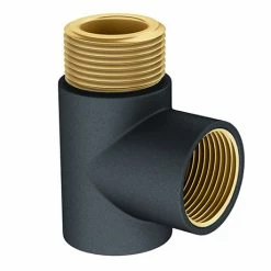 Venice Anthracite T-Piece For Dual Fuel