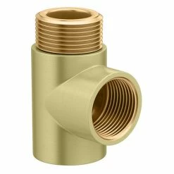 Venice Brushed Brass T-Piece For Dual Fuel