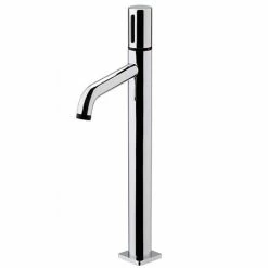 Venice Modern Round Tall Basin Mixer Tap - Chrome