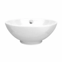 Venice Floating Basin Shelf (Gloss White - 1200mm Wide) Incl. 2 Round Basins -Venice shop V12GWSLF2RB d2 460