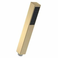 Venice Cubo Minimalist Square Handset - Brushed Brass