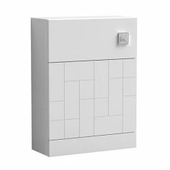 Venice Abstract WC Unit - White - 500mm