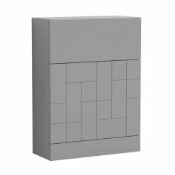Venice Abstract Grey Complete Toilet Unit W. Pan, Cistern + Polished Chrome Flush -Venice shop VA6WCGRYCH d4 460