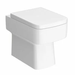 Venice Abstract White Complete Toilet Unit W. Pan, Cistern + Polished Chrome Flush -Venice shop VA6WCWHTBB d5 460 2