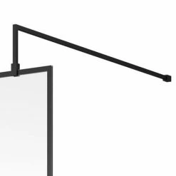 Venice 1400 X 900 Matt Black Abstract Grid Wet Room (800mm Screen + Tray) 5 Venice 1400 X 900 Matt Black Abstract Grid Wet Room (800mm Screen + Tray) -Venice shop VAMBG04 d2 460