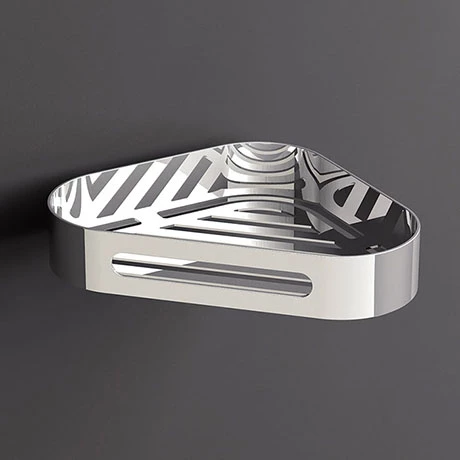 Venice Chrome Corner Shower Basket 1 Venice Chrome Corner Shower Basket