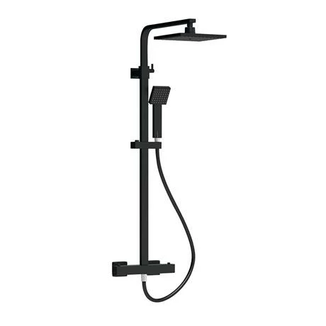 Venice Cubo Matt Black Modern Thermostatic Shower 2 Venice Cubo Matt Black Modern Thermostatic Shower - Image 2