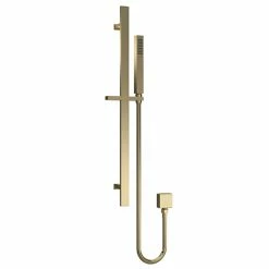Venice Cubo Brushed Brass Modern Slider Rail Kit
