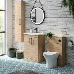 Venice Concealed WC Cistern With Black Push Button Flush -Venice shop VCCBLK d4 460