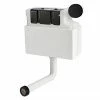 Venice Concealed WC Cistern With Black Push Button Flush