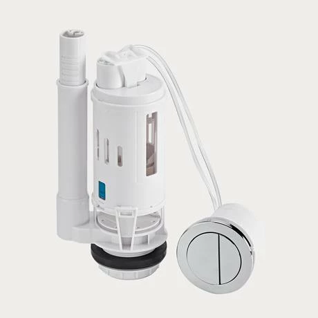 Venice Concealed WC Cistern With Brushed Brass Push Button Flush 2 Venice Concealed WC Cistern With Brushed Brass Push Button Flush - Image 2