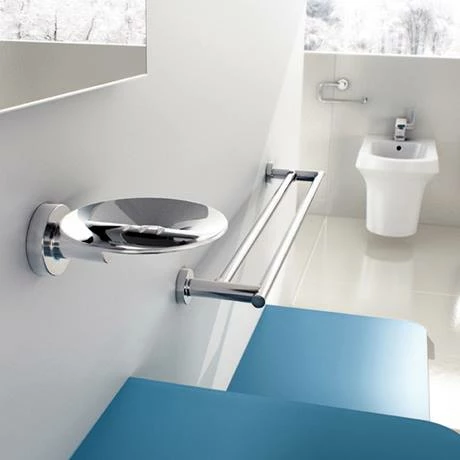 Venice Chrome 660mm Double Towel Rail 2 Venice Chrome 660mm Double Towel Rail - Image 2