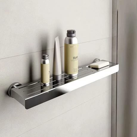Venice Chrome 500mm Metal Shelf 2 Venice Chrome 500mm Metal Shelf - Image 2