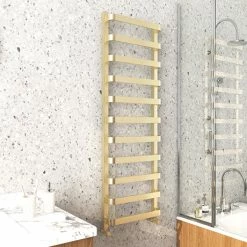 Venice Brushed Brass Designer Heated Towel Rail (500 X 1500mm)