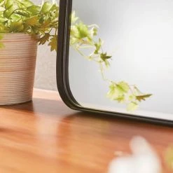 Venice Black Frame 500 X 750mm Rectangular Mirror -Venice shop VENBF5075 D2 460