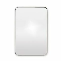 Venice Black Frame 500 X 750mm Rectangular Mirror