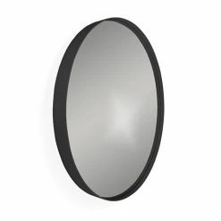Venice Black Frame 750mm Round Mirror