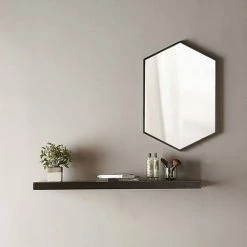 Venice Black 500 X 750mm Hexagonal Mirror 5 Venice Black 500 X 750mm Hexagonal Mirror -Venice shop VENHXBLK D2 460