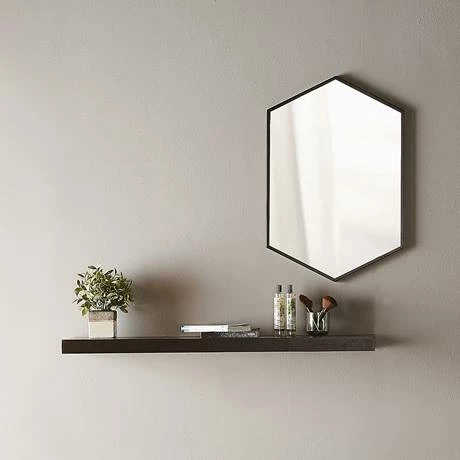 Venice Black 500 X 750mm Hexagonal Mirror 3 Venice Black 500 X 750mm Hexagonal Mirror - Image 3