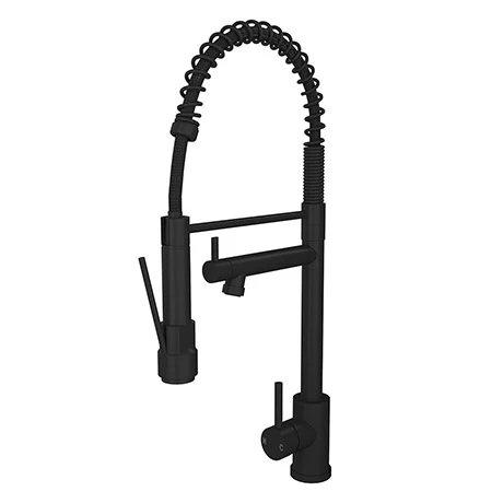Venice Kitchen Mixer Tap With Swivel Spout & Directional Spray - Matt Black 1 Venice Kitchen Mixer Tap With Swivel Spout & Directional Spray - Matt Black