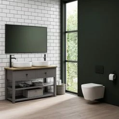 Venice Black 1200 X 700mm Rectangular Mirror -Venice shop VENR1270BLK d3 460