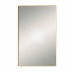 Venice Brushed Brass 500 X 800mm Rectangular Mirror