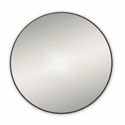 Venice Black 800mm Round Mirror