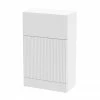 Venice Fluted 500mm White WC Unit
