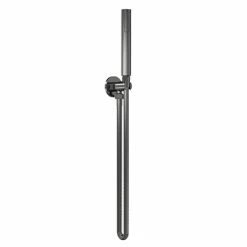 Venice Giro Round Outlet Elbow With Parking Bracket & Shower Handset - Brushed Gun Metal