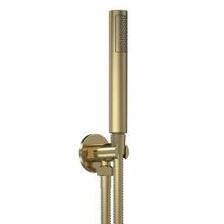 Venice Giro Outlet Elbow W. Parking Bracket & Shower Handset - Brushed Brass