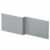 Venice Abstract / Urban Satin Grey L-Shaped Front Bath Panel - 1700mm