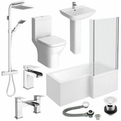 Venice L-Shaped 1600 Complete Bathroom Package