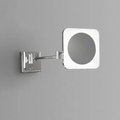 Venice Chrome Square 3x Magnifying LED Cosmetic Mirror -Venice shop VNCMSQU D3 460