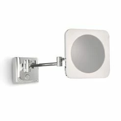 Venice Chrome Square 3x Magnifying LED Cosmetic Mirror