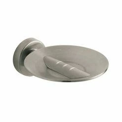 Venice Brushed Nickel Metal Soap Dish & Holder