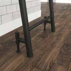 Venice Matt Black Leaning Ladder 1800 X 500mm Heated Towel Rail -Venice shop VNR1MB D3 460