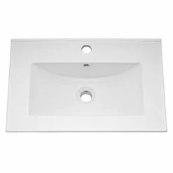 Venice Matt Black 600mm Framed Washstand And Basin Inc. Tap + Waste -Venice shop VNWS60T D1 460