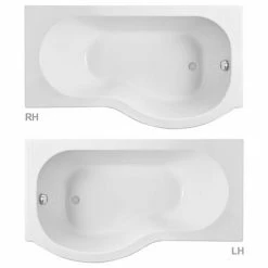 Venice P-Shaped Modern Shower Bath Suite -Venice shop VPMSBS d1 460