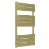 Venice Pannello Heated Towel Rail - Brushed Brass (840 X 500mm)