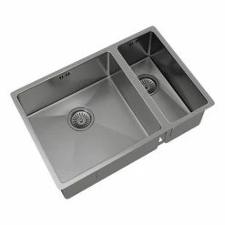 Venice 1.5 Bowl Inset Or Undermount Stainless Steel Kitchen Sink -Venice shop VSNK079 D2 460