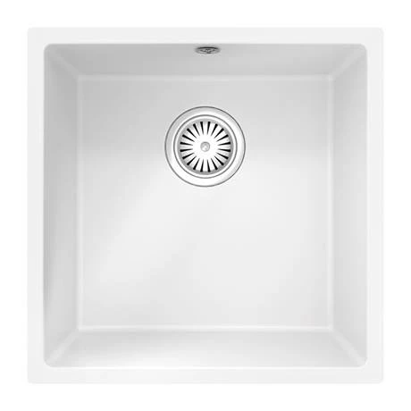 Venice 1.0 Bowl Matt White Inset Or Undermount Composite Kitchen Sink 2 Venice 1.0 Bowl Matt White Inset Or Undermount Composite Kitchen Sink - Image 2