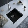 Venice 1.0 Bowl Matt Black Inset Or Undermount Composite Kitchen Sink
