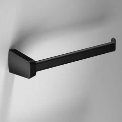Venice Square Black Right Hand Towel Bar