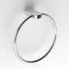 Venice Square Chrome Towel Ring