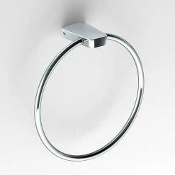 Venice Square Chrome Towel Ring