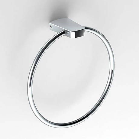 Venice Square Chrome Towel Ring 1 Venice Square Chrome Towel Ring