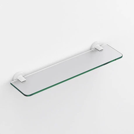 Venice White 500mm Glass Shelf 1 Venice White 500mm Glass Shelf
