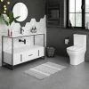 Venice 1200 Black Frame Basin Washstand With Toilet
